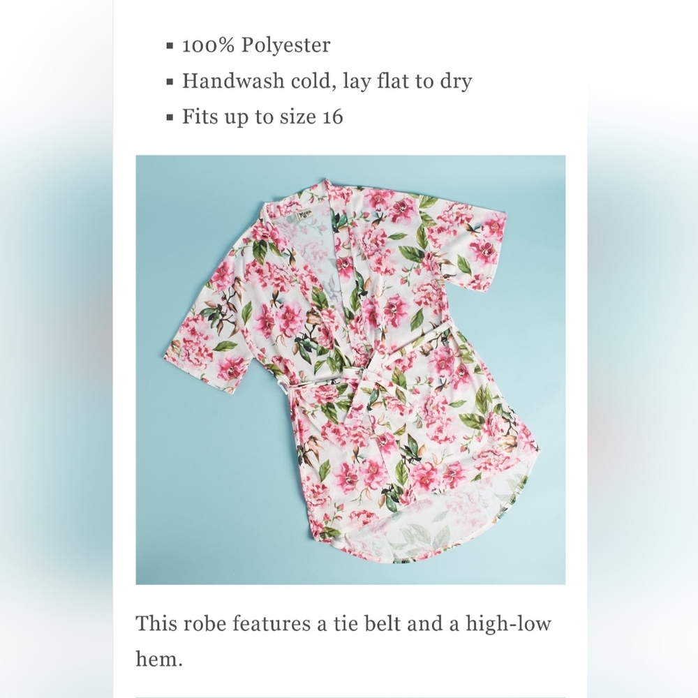 Women's mumu floral robe